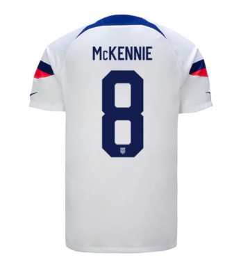 Stany Zjednoczone Weston McKennie #8 Koszulka Podstawowych MŚ 2022 Krótki Rękaw